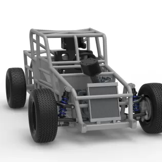 Dwarf car Base Version 2 Scale 1:25 - Model thumbnail 26