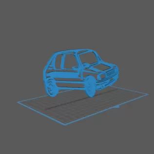Peugeot - 205 GTI Wall Art - Model thumbnail 1