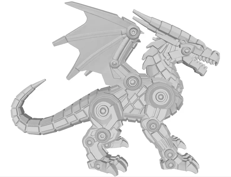 Dragao Robo - Model preview 1