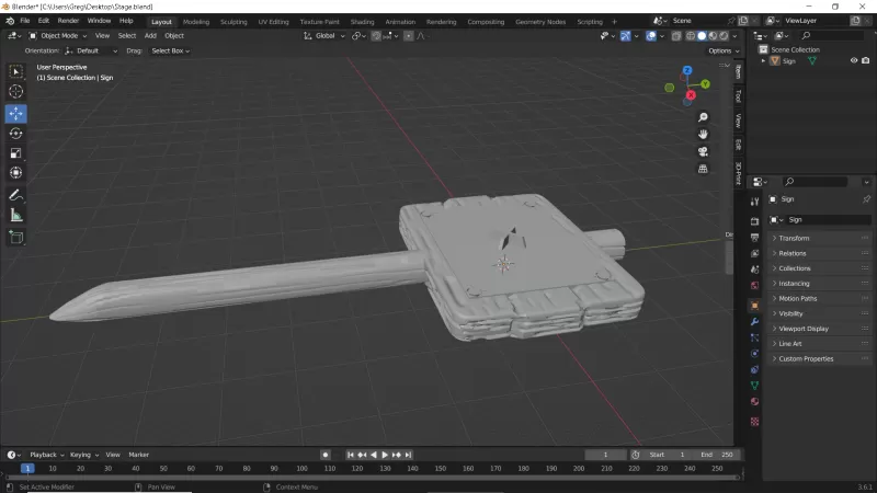 Garden Sign and Attachments - Model preview 19