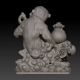 Zodiac Monkey - Model thumbnail 3