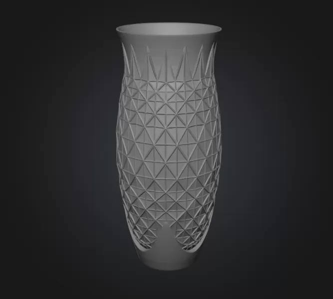 crystal vase - Model preview 2