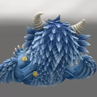 Bluebell Baby Dragon STL File for 3D Print - Model thumbnail 6