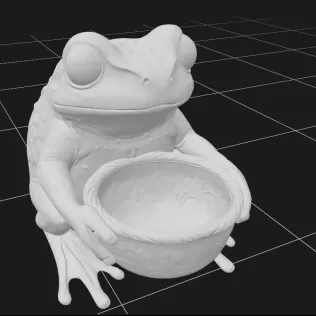 Frog Holding Basket - Model thumbnail 2