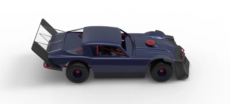 Vintage Dirt late model Race car Version 4 Scale 1:25 - Model preview 23