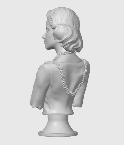 Grace Kelly 3D Bust - Model preview 5