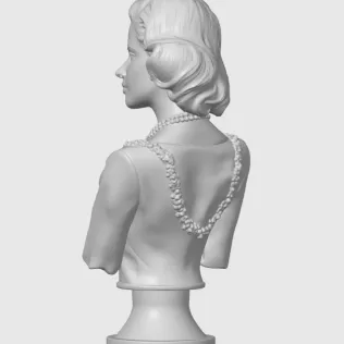 Grace Kelly 3D Bust - Model thumbnail 5
