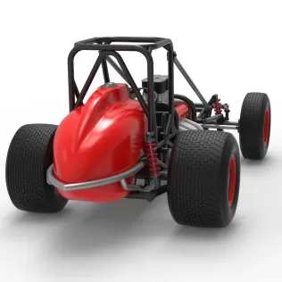 Dirt Silver Crown Champ car Base Scale 1:25 - Model thumbnail 18