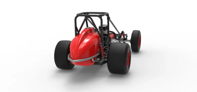 Dirt Silver Crown Champ car Base Scale 1:25 - Model preview 18