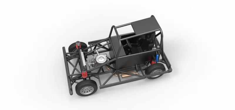 New Zealand Ministock car Base Scale 1:25 - Model preview 4