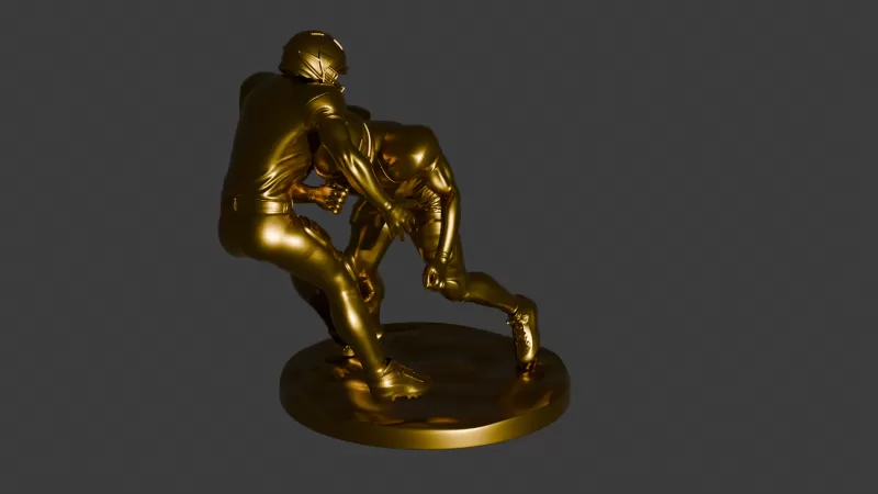 PACK OF 4 POSITIONS - 3D AMERICAN SOCCER PLAYERS - Model preview 11