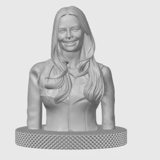 Margot Robbie 3D Bust Print