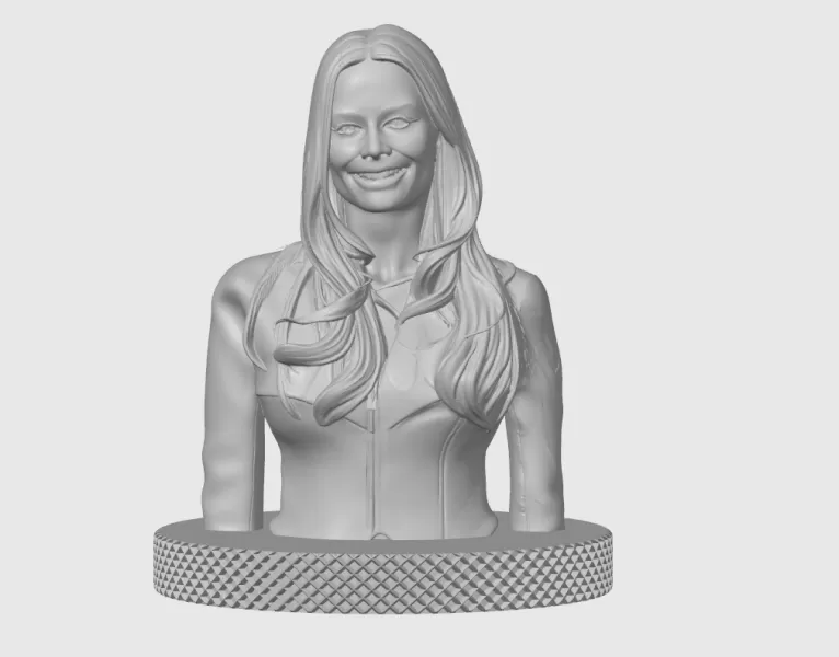 Margot Robbie 3D Bust Print - Model preview 3