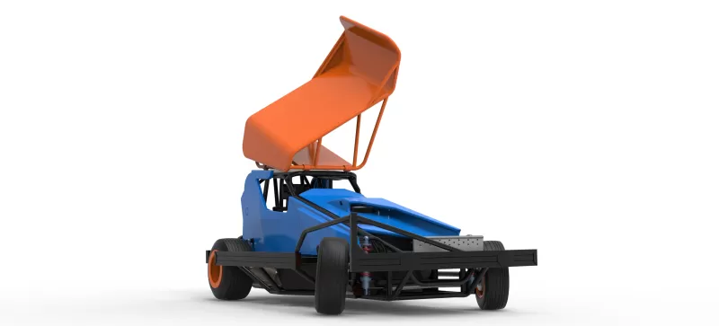BriSCA Formula 1 Stock Car for Dirt while turning V2 Scale 1:25 - Model preview 27