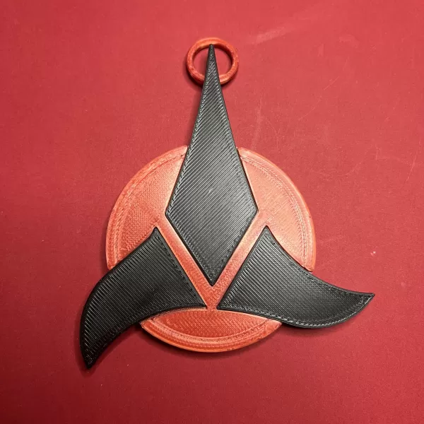 Klingon Imperial Trefoil Christmas Tree Ornament - Model preview 1