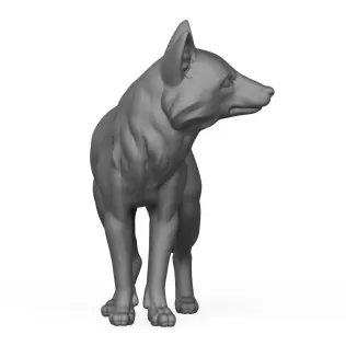3D Printable Fox Standing Pose - Model thumbnail 2