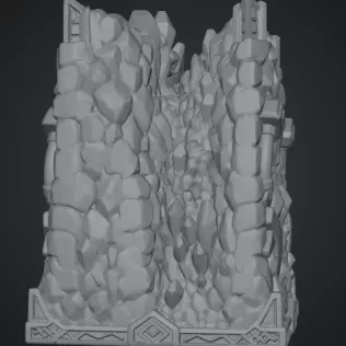 Fantasy Mining Tunnel Book Nook STL File for 3D Print - Model thumbnail 15