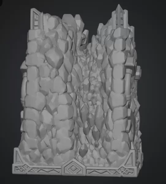 Fantasy Mining Tunnel Book Nook STL File for 3D Print - Model preview 15