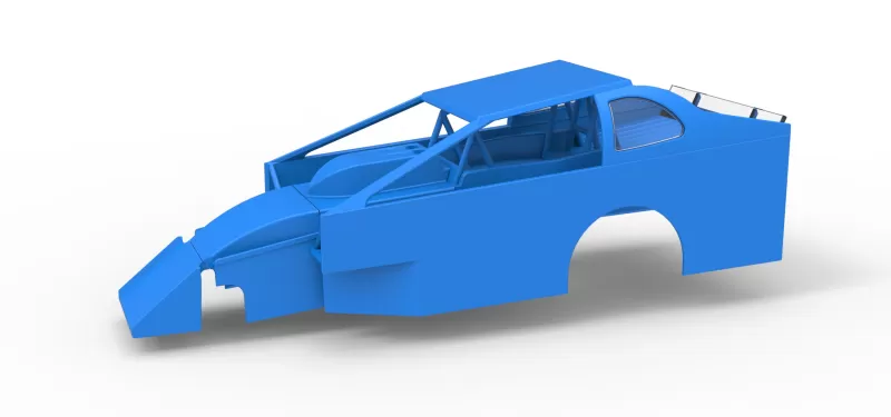 Shell of Northeast Dirt Modified stock car Version 2 Scale 1:25 - Model preview 1