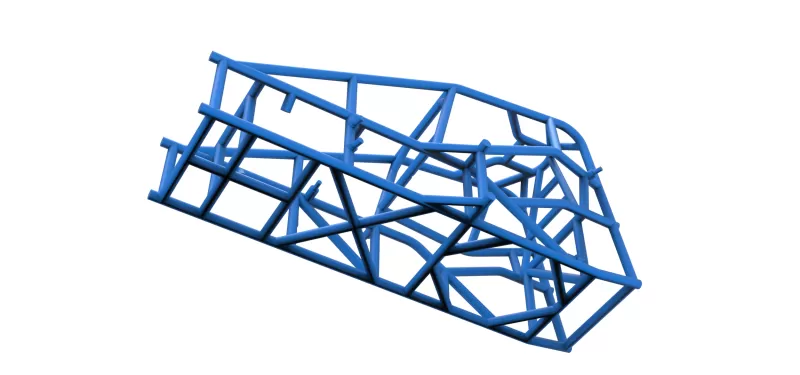 Frame of Three Quarter Midget Scale 1:25 - Model preview 3