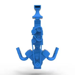 Engine V8 with double supercharger Version 8 Scale 1:25 - Model thumbnail 5