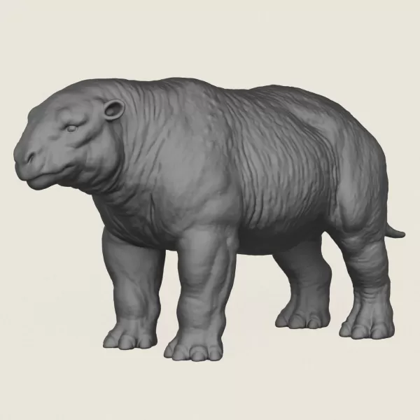 Dino Bull Print Ready 3D Model - Model preview 1