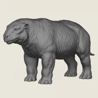 Dino Bull Print Ready 3D Model