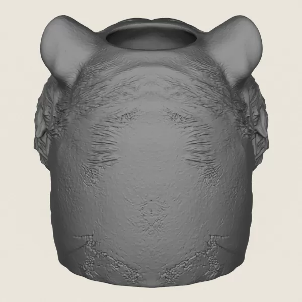 Tiger Head Plant Pot - Model preview 6