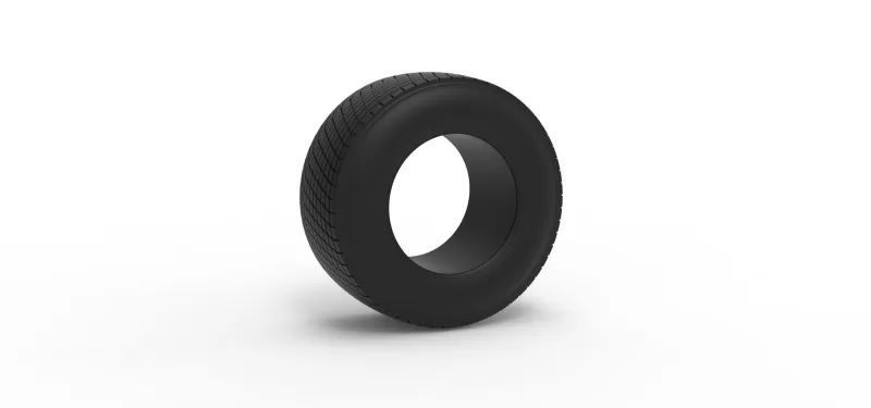 Rear tire of Vintage Champ car Scale 1:25 - Model preview 1