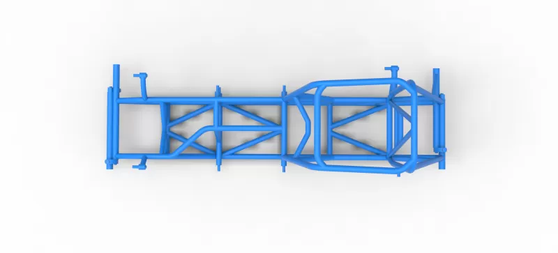 Frame of Vintage Pavement Sprint car Scale 1:25 - Model preview 8
