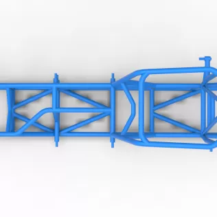 Frame of Vintage Pavement Sprint car Scale 1:25 - Model thumbnail 8
