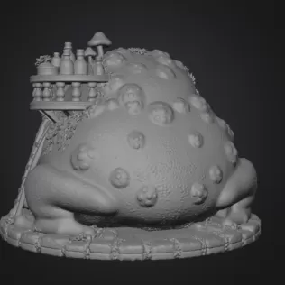 Frog Alchemist Apothecary STL File for 3D Print - Model thumbnail 10