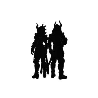 Couple Warrior 3D Printable Model - Model thumbnail 2