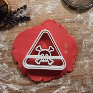 Halloween Poison Skull Cookie Cutter, Halloween Surprise & Gift - Model thumbnail 4