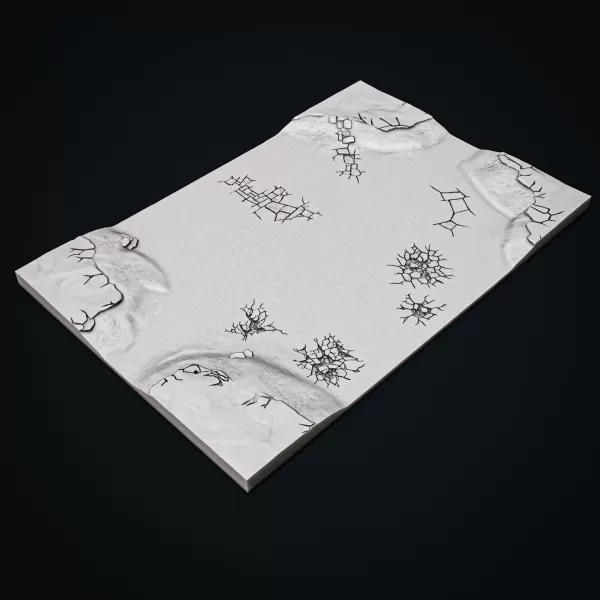 Modular Sci-Fi Battle Board – Realm-Style Gameboard (6 Tiles) - Model preview 5