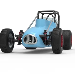 Dirt Silver Crown Champ car Scale 1:25 - Model thumbnail 6