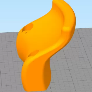 Helmet holder on wall - Model thumbnail 4