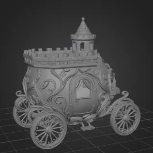 Fantasy Egg Carriage House – STL File 3D Printable - Model thumbnail 10
