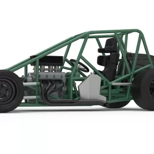 Pavement Silver Crown Car Base Scale 1:25 - Model thumbnail 2