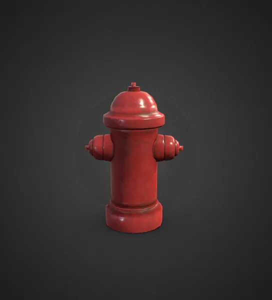 3D Fire Hydrant - Model preview 2