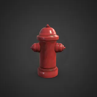 3D Fire Hydrant - Model thumbnail 2