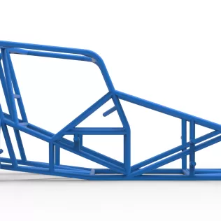 Frame of Silver Crown Car Version 3 Scale 1:25 - Model thumbnail 15