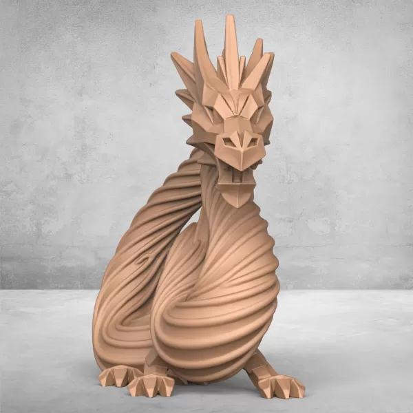 Chinese Dragon Statue - Model preview 2
