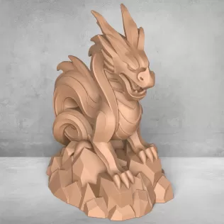 Ancient Chinese Dragon Statue