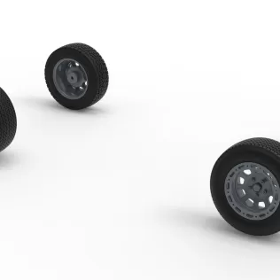 Wheel set of BriSCA Formula 1 Stock Car for Dirt V2 Scale 1:25 - Model thumbnail 10