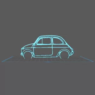 Fiat - 500 Wall Art