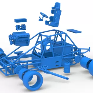 Experimental Pavement Silver Crown Car Base Version 2 Scale 1:25 - Model thumbnail 23