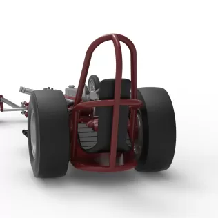 Vintage Front engine dragster Base Version 6 Scale 1:25 - Model thumbnail 14
