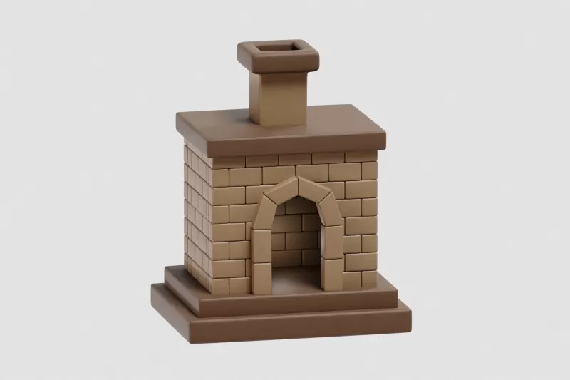 Fireplace - Model preview 5