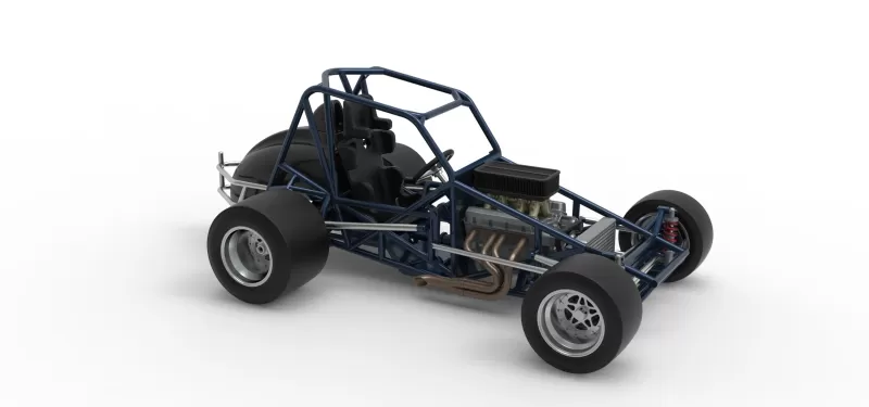 Sprint car Base Version 2 Scale 1:25 - Model preview 24